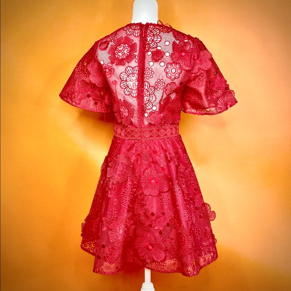 Talulah Spring Red Dress. - Picture 3 of 3